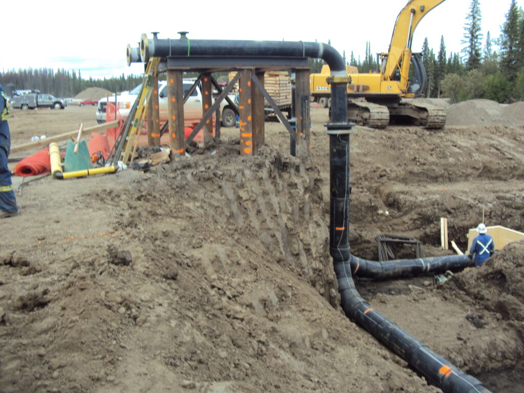 A c-65 I Rise being used in the field for pipeline